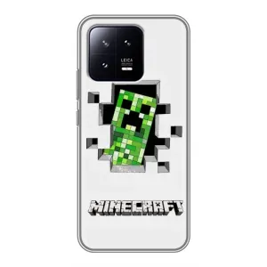 Чохол Майнкрафт на Xiaomi 13 (AlphaPrint) Minecraft (кріпер Майнкрафт)