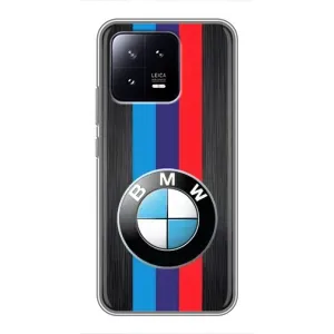 Чехол для Ксяоми 13 - с принтом БМВ (AlphaPrint) (Лого BMW)