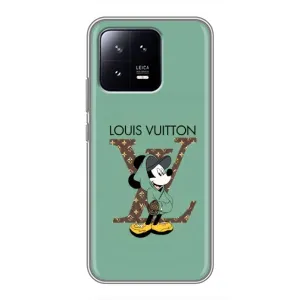Чехлы Луи Витон для Xiaomi 13 (AlphaPrint - LOUIS VUITTON) (Микки Маус LV)