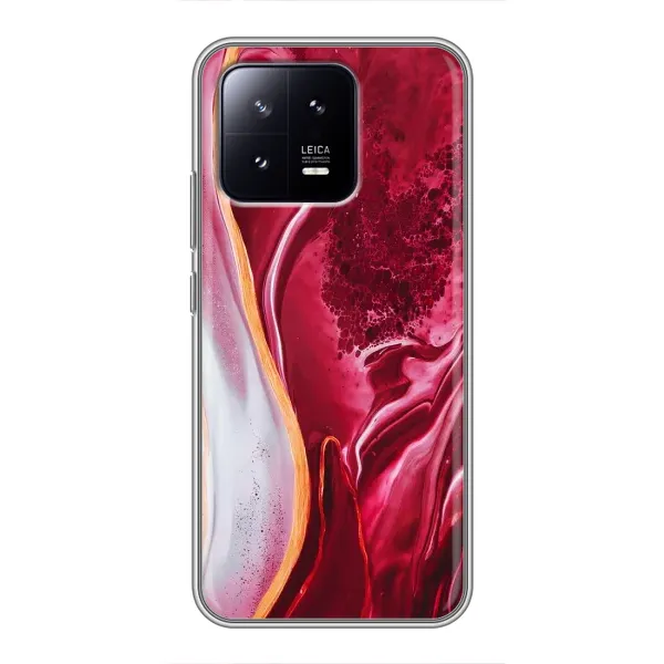 Чехол с принтом «Мрамор красный» для Xiaomi 13