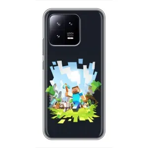Чохол Майнкрафт на Xiaomi 13 (AlphaPrint) Minecraft (персонажі Minecraft)