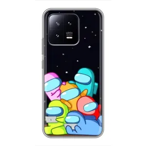 Чохли Амонг Ас для Xiaomi 13 (AlphaPrint) (Скіни в космосі)