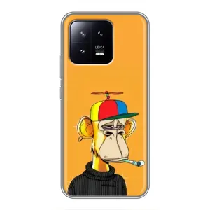 Чехлы с Обезьянами NFT для Xiaomi 13 (AlphaPrint) (Скучающая Обезьяна NFT)