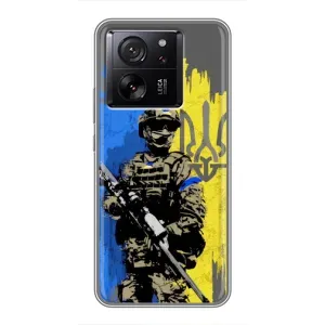 Чехлы с картинкой ЗСУ для Xiaomi 13T Pro (AlphaPrint) (АРТ солдат)
