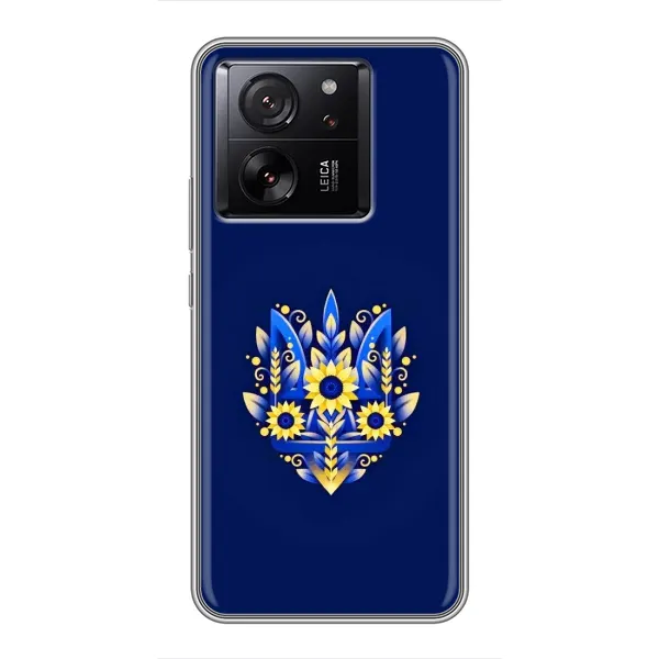 Чехол с принтом «Цветочный Герб» для Xiaomi 13T Pro Чехол с принтом «Цветочный Герб» для Xiaomi 13T Pro