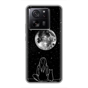 Чохол з принтом «Дівчина з котом» для Xiaomi 13T Pro