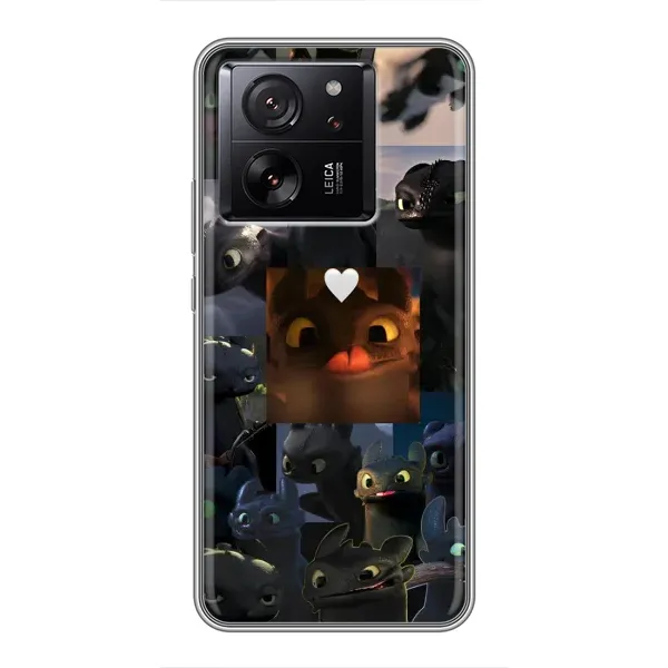 Чехол с принтом «Дракон коллаж» для Xiaomi 13T Pro Чехол с принтом «Дракон коллаж» для Xiaomi 13T Pro