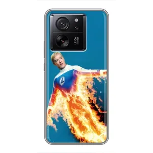 Чохол з принтом Фантастична четвірка для Xiaomi 13T Pro (Людина-факел у вогні)