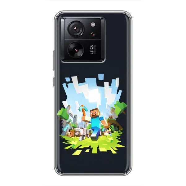 Чехол с принтом «персонажи Minecraft» для Xiaomi 13T Pro