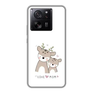 Чохол з принтом «Оленята мама і малюк» для Xiaomi 13T Pro
