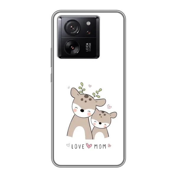 Чохол з принтом «Оленята мама і малюк» для Xiaomi 13T Pro Чохол з принтом «Оленята мама і малюк» для Xiaomi 13T Pro