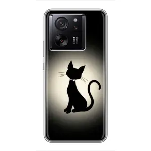 Чохол з принтом для Xiaomi 13T Pro (AlphaPrint) Модні коти (Силует котика)