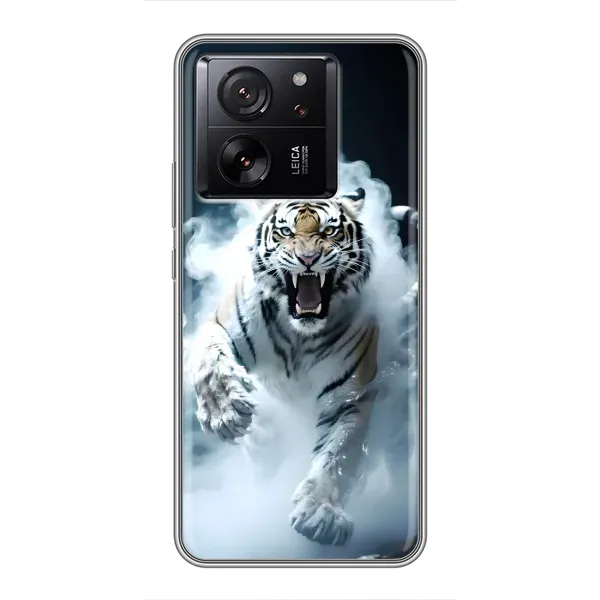 Чохол з принтом «Білий тигр у диму» для Xiaomi 13T Pro Чохол з принтом «Білий тигр у диму» для Xiaomi 13T Pro