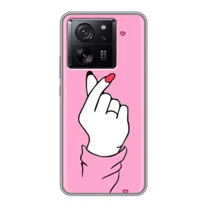 Чохол з принтом для Xiaomi 13T Pro (AlphaPrint - Знак сердечка)