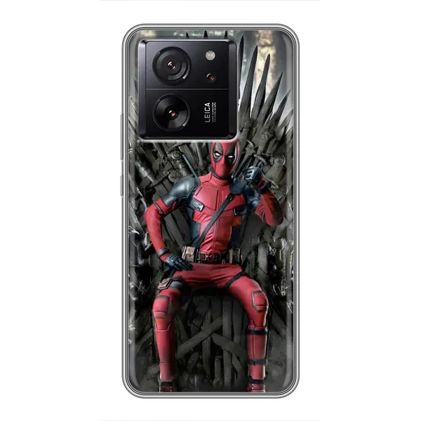 Чехол с принтом «Дэдпул на троне» для Xiaomi 13T Чехол с принтом «Дэдпул на троне» для Xiaomi 13T