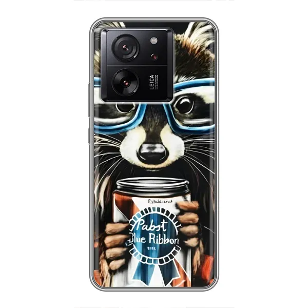 Чохол з принтом «Єнот з банкою» для Xiaomi 13T Чохол з принтом «Єнот з банкою» для Xiaomi 13T
