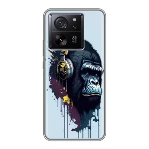 Чохол з Мавпами Xiaomi 13T - (AlphaPrint) (Горила в навушниках)