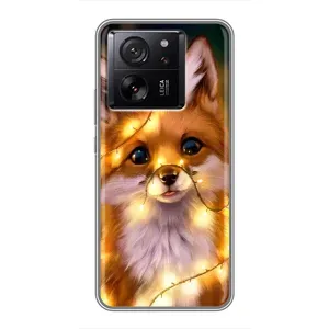 Чохли з картинкою Лисичка для Xiaomi 13T (VPrint) (Лисичка в гірляндах)