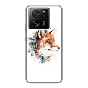 Чохли з картинкою Лисичка для Xiaomi 13T (VPrint) (Лиса в квітах)