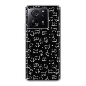 Чохол з принтом для Xiaomi 13T (AlphaPrint) Модні коти (Маленькі котики)