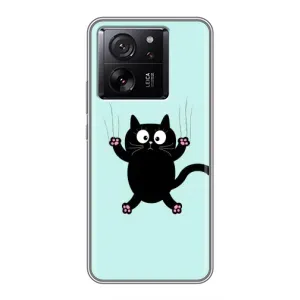 Чохол з принтом для Xiaomi 13T (AlphaPrint) Модні коти (Падаючий кіт)