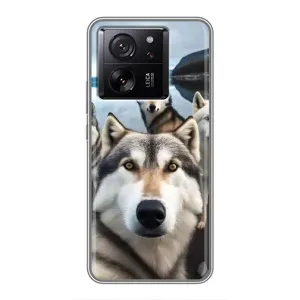 Чохол з Хаскі Xiaomi 13T - (AlphaPrint) (Селфі Хаскі)