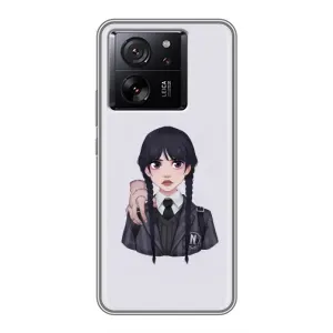 Чехлы Венсдей на Xiaomi 13T Уэнсдей (AlphaPrint) (Уэнздей и Вещь)