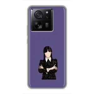 Чехлы Венсдей на Xiaomi 13T Уэнсдей (AlphaPrint) (Уэнздей в черном)