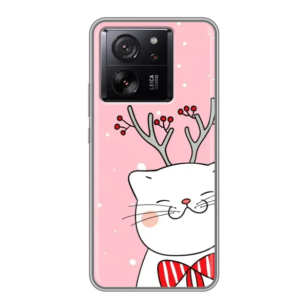 Чохол з принтом «Зимовий кіт» для Xiaomi 13T