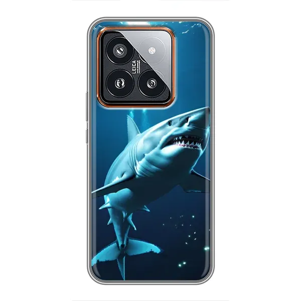 Чохол з принтом «Акула під водою» для Xiaomi 14 Pro Чохол з принтом «Акула під водою» для Xiaomi 14 Pro