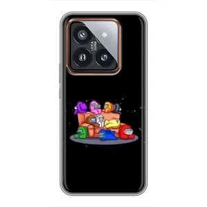 Чехол Амонг Ас для Xiaomi 14 Pro (AlphaPrint) (Амонг-ас)