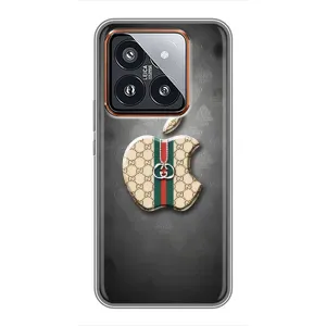 Чехлы ГУЧЧИ для Сяоми 14 Про (AlphaPrint) (Apple gucci)