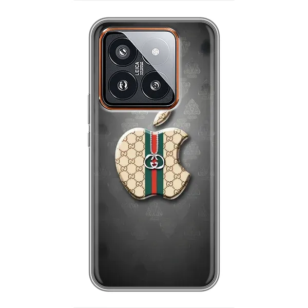 Чохол з принтом «Apple gucci» для Xiaomi 14 Pro Чохол з принтом «Apple gucci» для Xiaomi 14 Pro