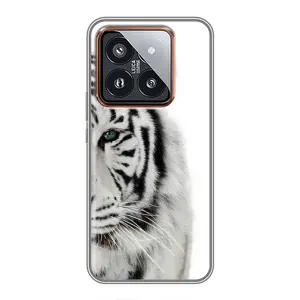 Чохли з картинкою животних Xiaomi 14 Pro (Білий Тигр)