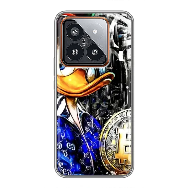 Чохол з принтом «Біткойн Скрудж» для Xiaomi 14 Pro