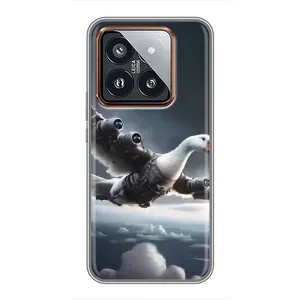 Чохол з мемом Тралалело тралала на Xiaomi 14 Pro (Бомбардіні гусіні)