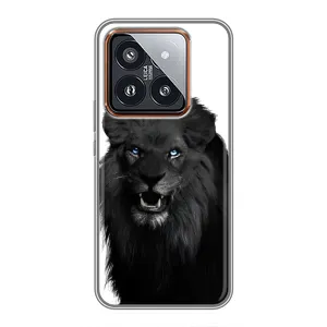 Чохли з картинкою животних Xiaomi 14 Pro (Чорний ЛЕВ)