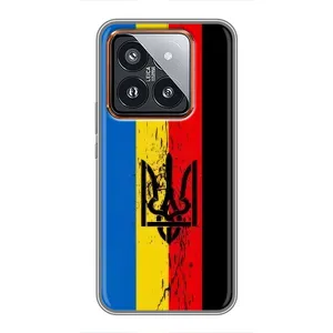 Украинские Чехлы для Xiaomi 14 Pro с картинкой УПА (AlphaPrint) (Прапор УПА)