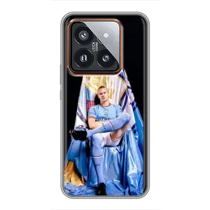 Чохли з футболістом Ерлінг Холанд для Xiaomi 14 Pro (AlphaPrint) (футболіст Холанн)