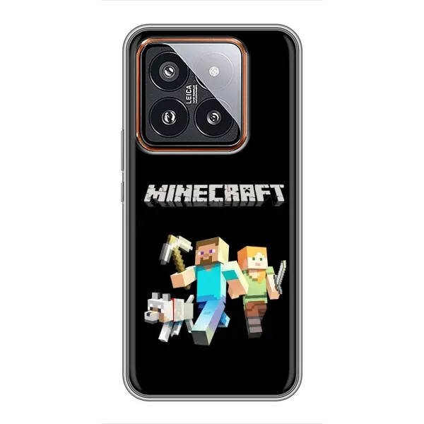 Чохол з принтом «герої Minecraft» для Xiaomi 14 Pro Чохол з принтом «герої Minecraft» для Xiaomi 14 Pro
