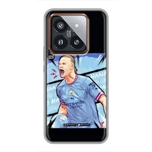 Чохли з футболістом Ерлінг Холанд для Xiaomi 14 Pro (AlphaPrint) (гол Ерлінг Холанд)