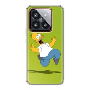 Чехол с Симпсонами для Xiaomi 14 Pro (VPrint) (Гомер Симпсон)