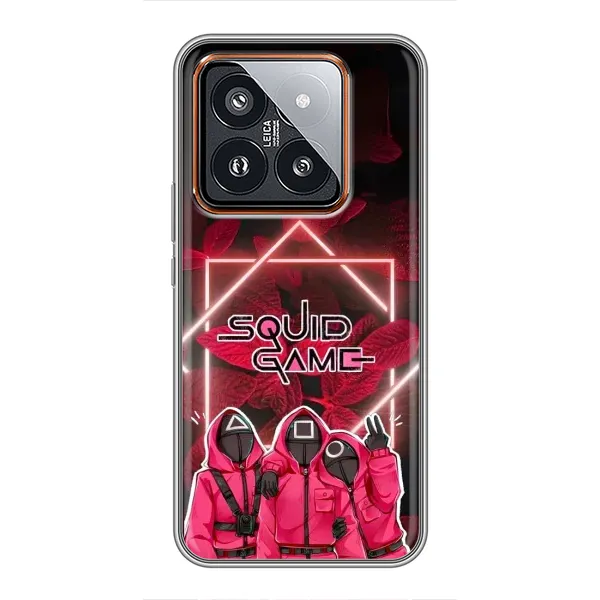 Чехол с принтом «Охранники Игра кальмара» для Xiaomi 14 Pro Чехол с принтом «Охранники Игра кальмара» для Xiaomi 14 Pro