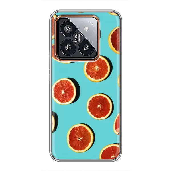 Чохол з принтом «Грейпфрут» для Xiaomi 14 Pro