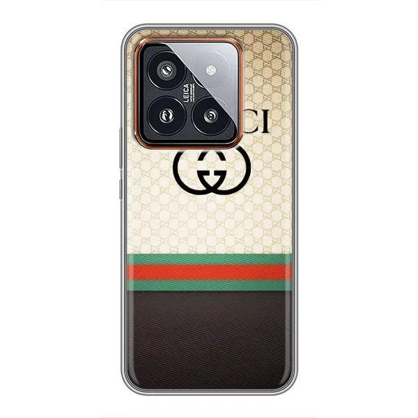 Чохол з принтом «GUCCI стиль» для Xiaomi 14 Pro Чохол з принтом «GUCCI стиль» для Xiaomi 14 Pro