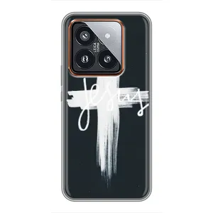 Чехол для Xiaomi 14 Pro (AlphaPrint) - (Христианские) (Иисус)