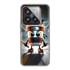 Чохол з мемом Тралалело тралала на Xiaomi 14 Pro (Капучіно асасіно)