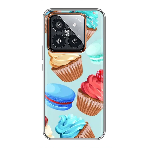 Чохол з принтом «Кексики» для Xiaomi 14 Pro