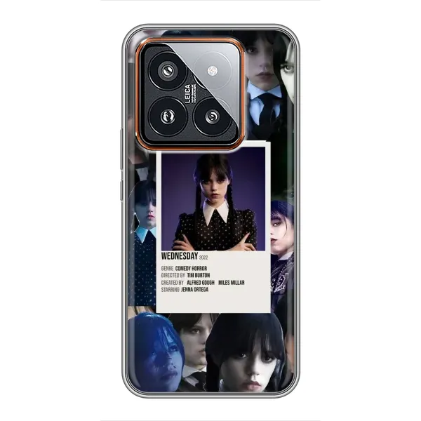 Чохол з принтом «колаж Венздей» для Xiaomi 14 Pro Чохол з принтом «колаж Венздей» для Xiaomi 14 Pro