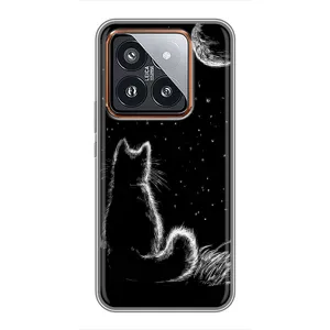 Чохол з принтом для Xiaomi 14 Pro (AlphaPrint) Модні коти